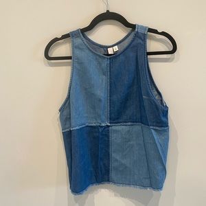 Denim Patchwork Tank Small